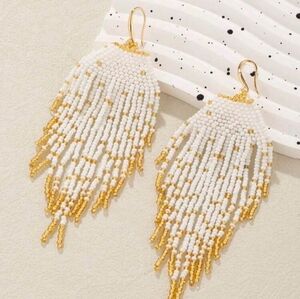 Boho Chic Beaded Earrings ~ New